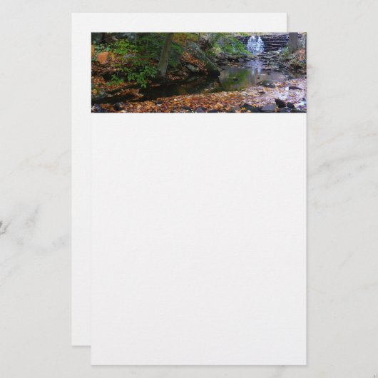 Fall Wasserfall und Creek Pennsylvania Natur Briefpapier (Vorne/Hinten)