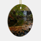 Fall Wasserfall und Creek Pennsylvania Natur Keramikornament (Rechts)