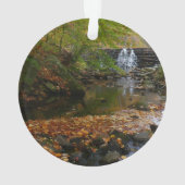 Fall Wasserfall und Creek Pennsylvania Natur Ornament (Rückseite)