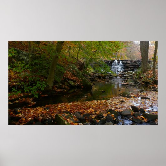 Fall Wasserfall und Creek Pennsylvania Natur Poster (Vorne)