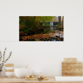 Fall Wasserfall und Creek Pennsylvania Natur Poster (Küche)