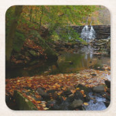 Fall Wasserfall und Creek Pennsylvania Natur Rechteckiger Pappuntersetzer (Vorderseite)