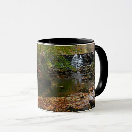 Fall Wasserfall und Creek Pennsylvania Natur Tasse (VorderseiteRechts)