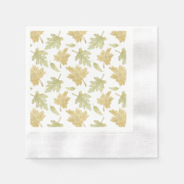 Fall Wasserfarbe Blätter Papier Napkin Serviette