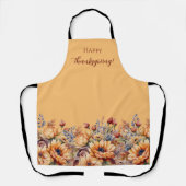 Fall Wasserfarbe Blume-PumpkinFarbe Schürze (Vorderseite)