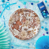 Fall Wasserfarbe Blumenbaby-Dusche Pappteller (Party)