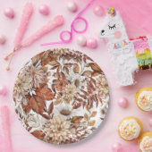 Fall Wasserfarbe Blumenbaby-Dusche Pappteller (Party)