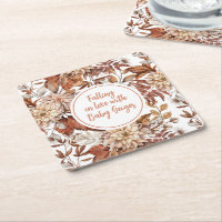 Fall Wasserfarbe Blumenbaby-Dusche