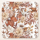 Fall Wasserfarbe Blumenbaby-Dusche Rechteckiger Pappuntersetzer (Vorderseite)