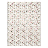 Fall Wasserfarbe Blumendusty Rose Hochzeit Tischdecke (Vorderseite)