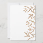 Fall Wasserfarbe Brautparty Einladung (Rückseite)