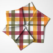 Fall Wasserfarbe Kariertes Muster Stoff