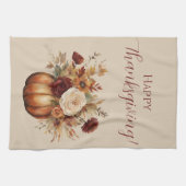 Fall Wasserfarbe Pumpen und Blume- Geschirrtuch (Horizontal)