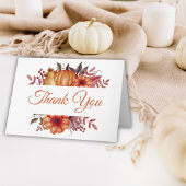 Fall Wasserfarbe Pumpkin Baby Dusche Danke Karte