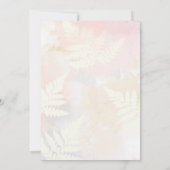 Fall Wasserfarbe Pumpkin Girl Babydusche Einladung (Rückseite)