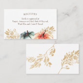 Fall Wasserfarbe Pumpkin Wheat Dusche Registrierun Visitenkarte (Vorne/Hinten)