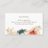 Fall Wasserfarbe Pumpkin Wheat Dusche Registrierun Visitenkarte (Vorderseite)