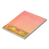 Fall Wasserfarbe Pumpkins Linken Notizblock (Rotiert)