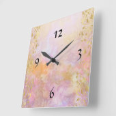 Fall Wasserfarbe Quadrat Uhr Blauer (Winkel)