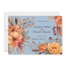 Fall Wasserfarbe Rustikale Blumenhochzeit