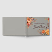 Fall Wasserfarbe Rustikale Blumenhochzeit Gästebuch (Voll)