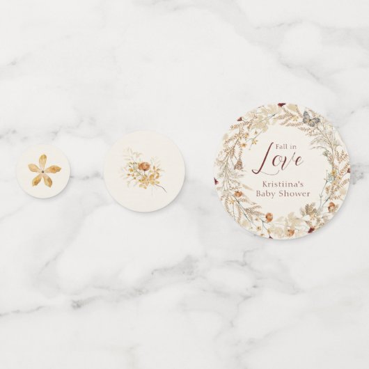 Fall Wasserfarbe Wildblume Kinderdusche Konfetti (Vorderseiten)