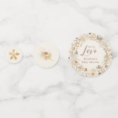 Fall Wasserfarbe Wildblume Kinderdusche Konfetti (Rückseiten)