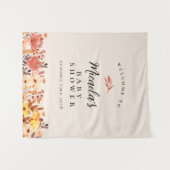 Fall Wasserfarbe Wildblume Kinderdusche Willkommen Wandteppich (Vorderseite (Horizontal))