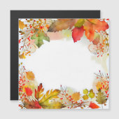 Fall Wasserfarben-Blätter in hellen Farben Magnetkarte (Vorne/Hinten)