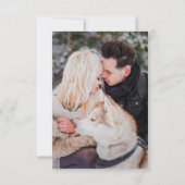 Fall Wasserfarbene Berge Pine Trees Foto Save The Date (Rückseite)