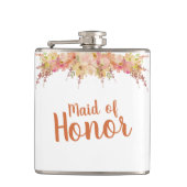 Fall Wasserfarbene Trauzeugin Flachmann (Vorderseite)