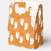 Fall Watercolor Baby Shooting Footprint Muster Geschenkschachtel (Geöffnet)