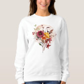 Fall Watercolor-Bouquet Sweatshirt (Vorderseite)