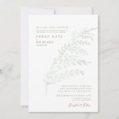 Fall Watercolor Einfache Foliage und Rosthochzeit Einladung (Vorderseite)