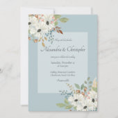 Fall Watercolor Floral Bouquet Einladung (Vorderseite)