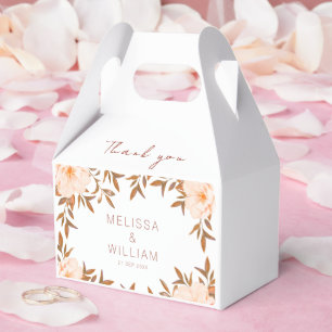 Fall Watercolor Floral Elfenbein Hochzeit Vielen D Geschenkschachtel