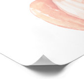 Fall Watercolor Orange Pumpkin Baby Dusche Gefalle Poster (Ecke)