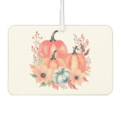 Fall Watercolor Pumpkin Boho Autolufterfrischer (Vorderseite)