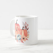 Fall Watercolor Pumpkin Boho Kaffeetasse (Vorderseite Links)