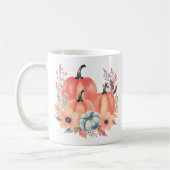 Fall Watercolor Pumpkin Boho Kaffeetasse (Links)
