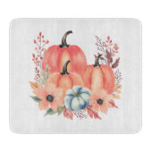Fall Watercolor Pumpkin Boho Schneidebrett (Vorderseite)