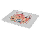 Fall Watercolor Pumpkin Boho Schneidebrett (Ecke)