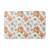 Fall Watercolor Pumpkin Pattern Badematte (Vorderseite)