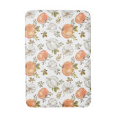 Fall Watercolor Pumpkin Pattern Badematte (Vorderseite Vertikal)