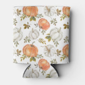 Fall Watercolor Pumpkin Pattern Dosenkühler (Vorderseite)