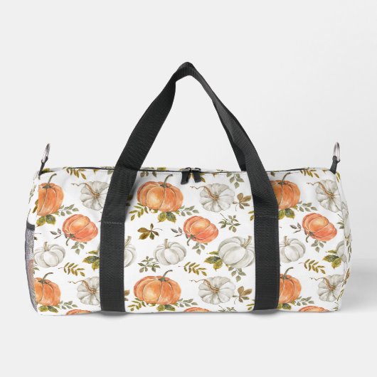 Fall Watercolor Pumpkin Pattern Duffle Bag (Rückseite)