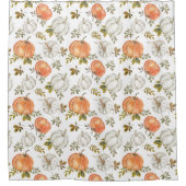 Fall Watercolor Pumpkin Pattern Duschvorhang (Vorderseite)