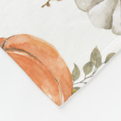 Fall Watercolor Pumpkin Pattern Fleecedecke (Ecke)