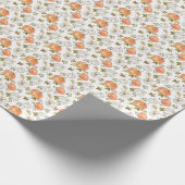Fall Watercolor Pumpkin Pattern Geschenkpapier (Ecke)
