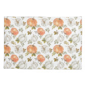 Fall Watercolor Pumpkin Pattern Kissenbezug (Rückseite)